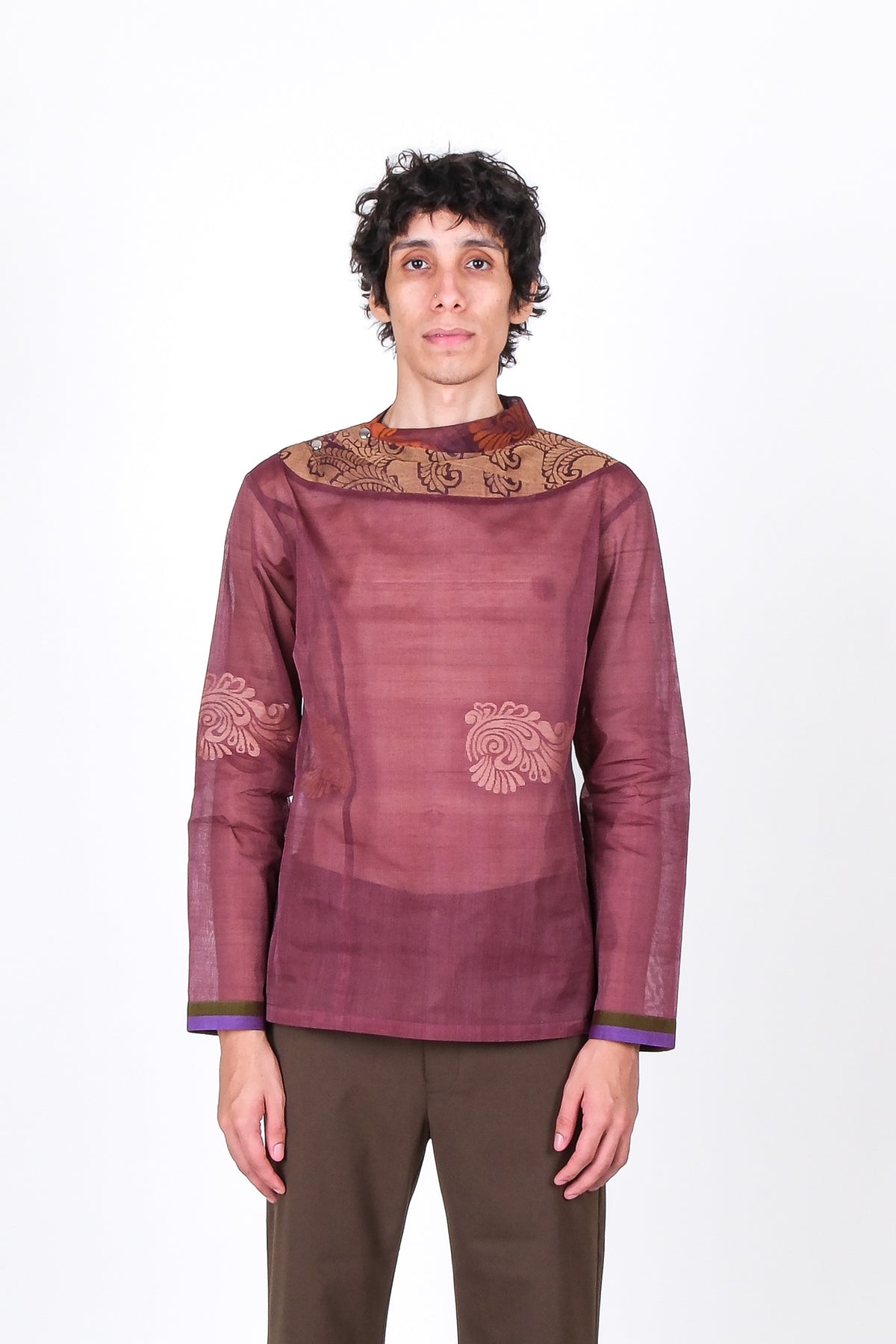 One of One Heirloom Sari Top