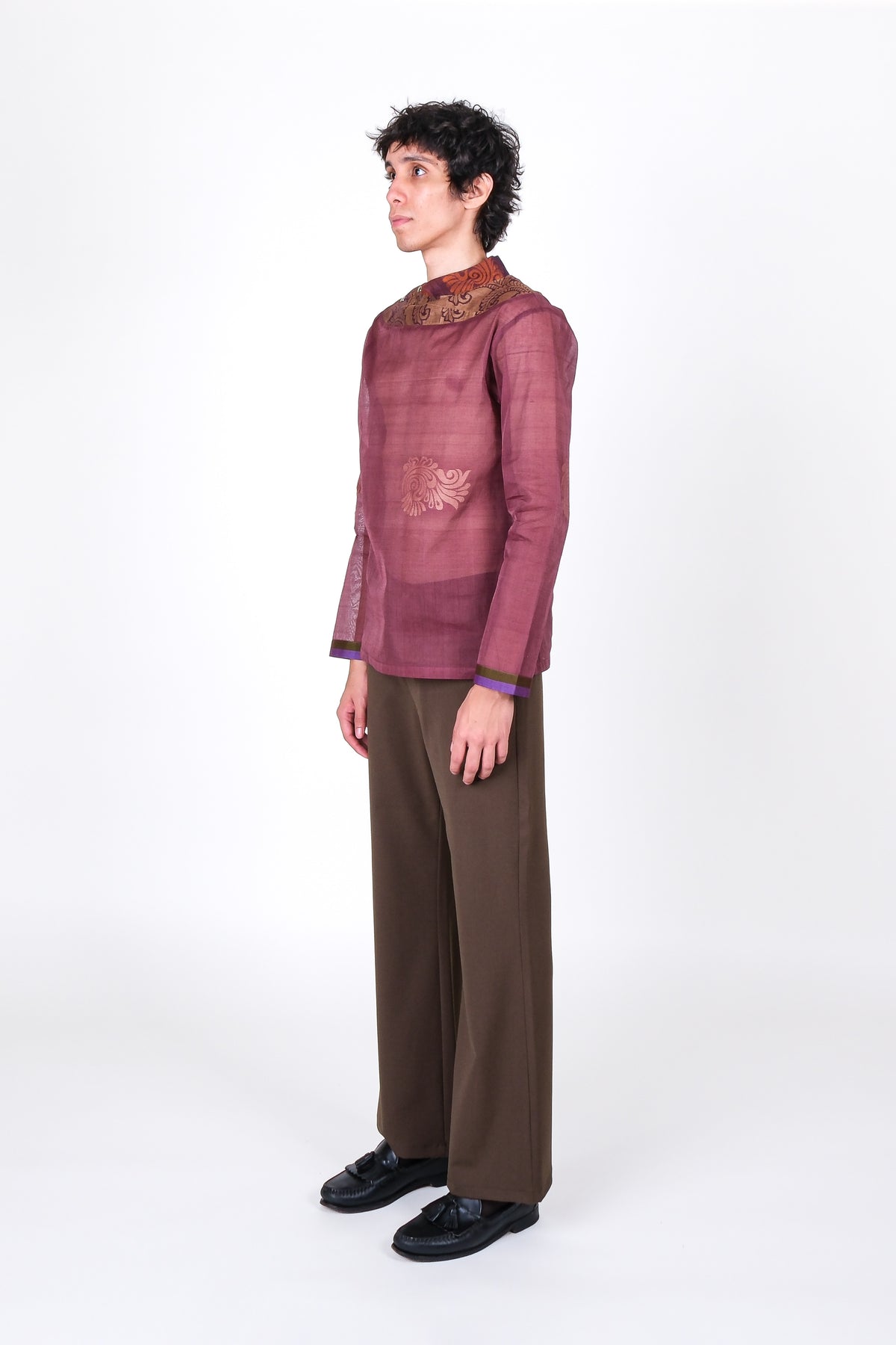 One of One Heirloom Sari Top
