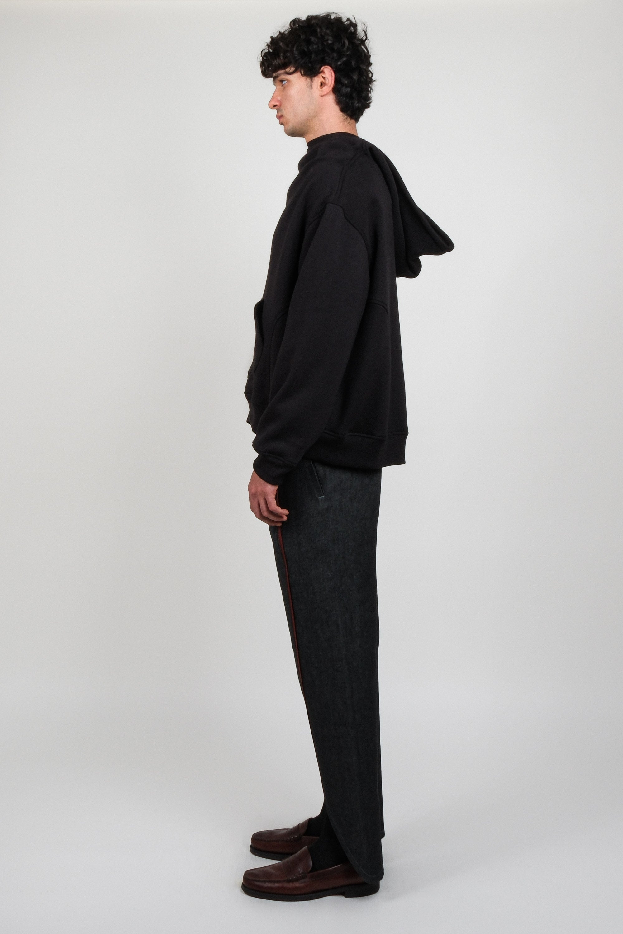Draped Shoulder Hoodie