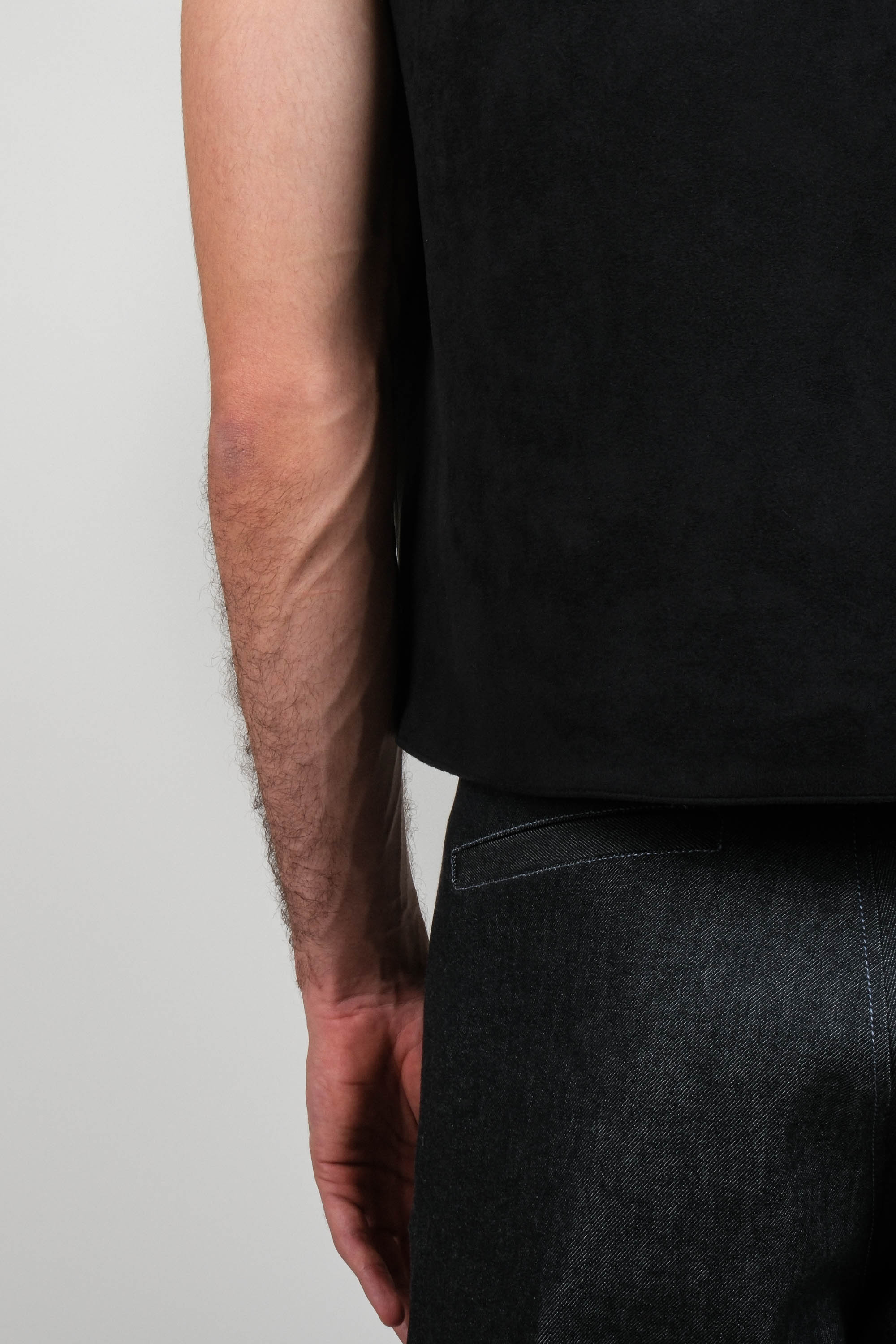 Draped Shoulder Vest