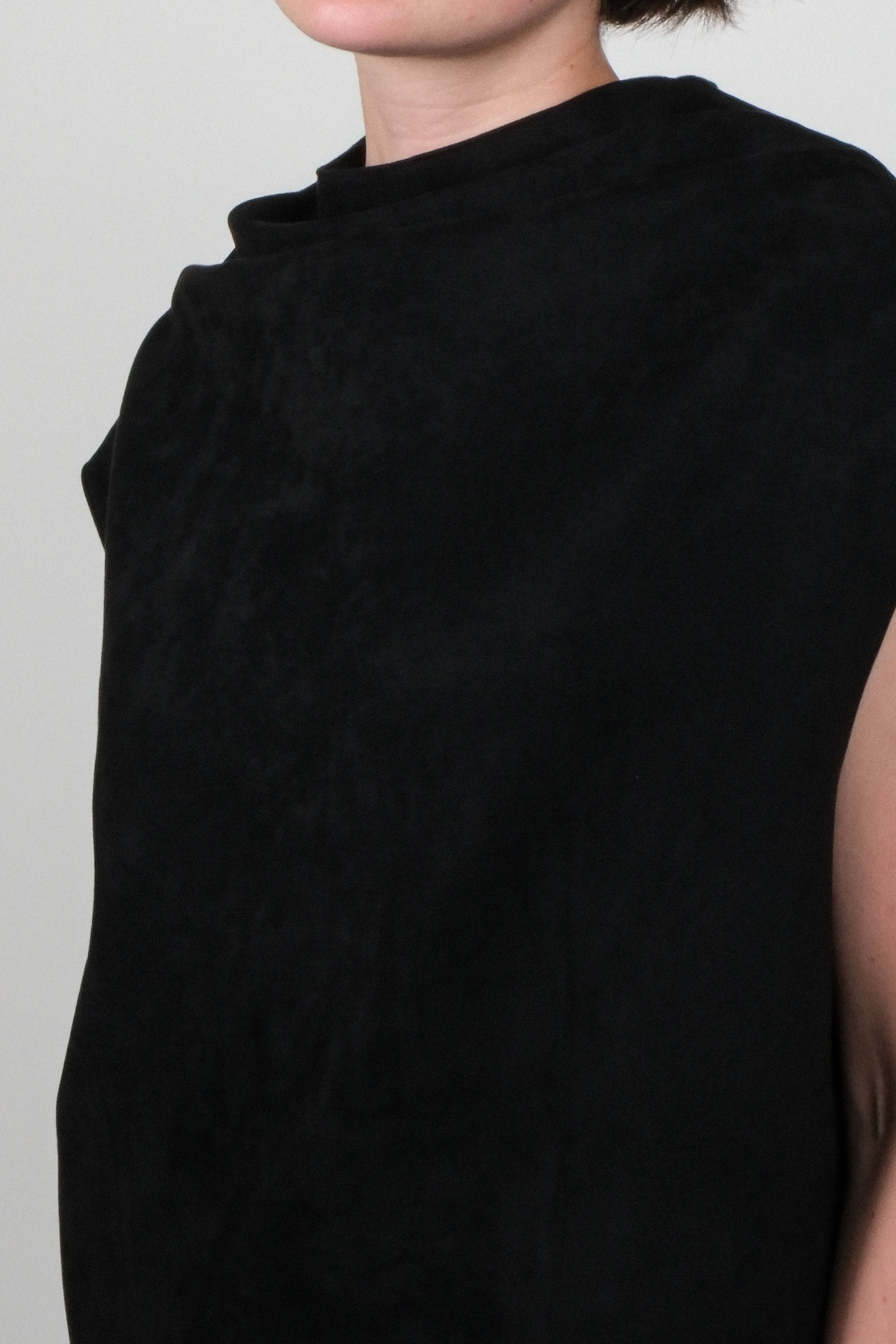 Draped Shoulder Vest