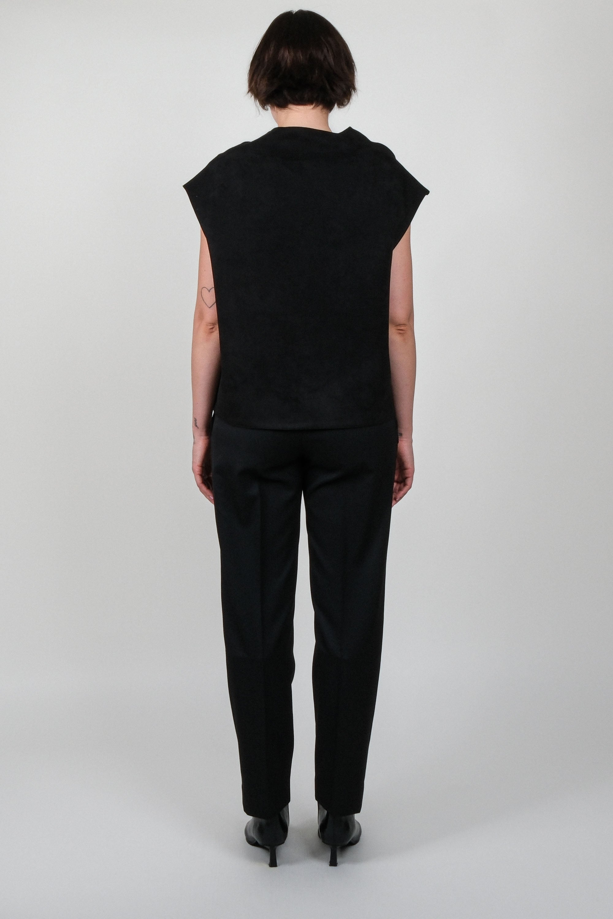 Draped Shoulder Vest