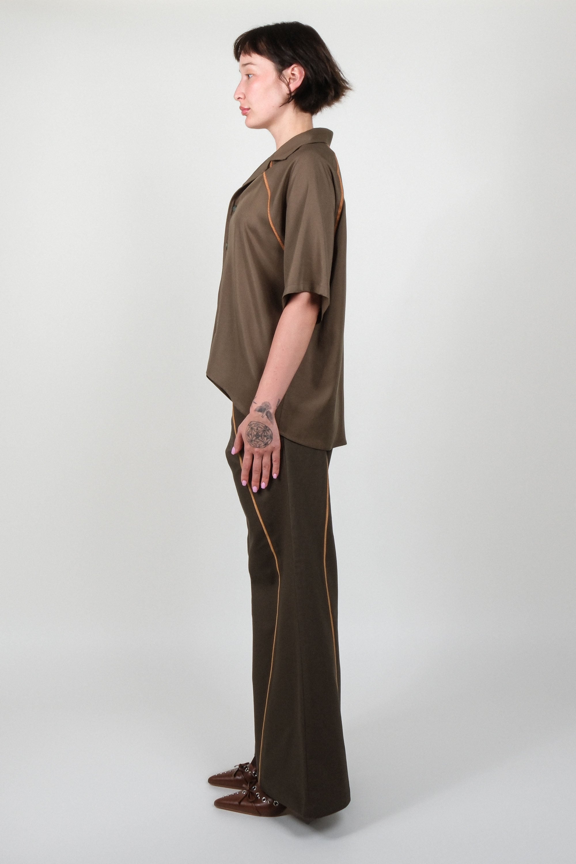 Raglan Sleeve Bowling Shirt