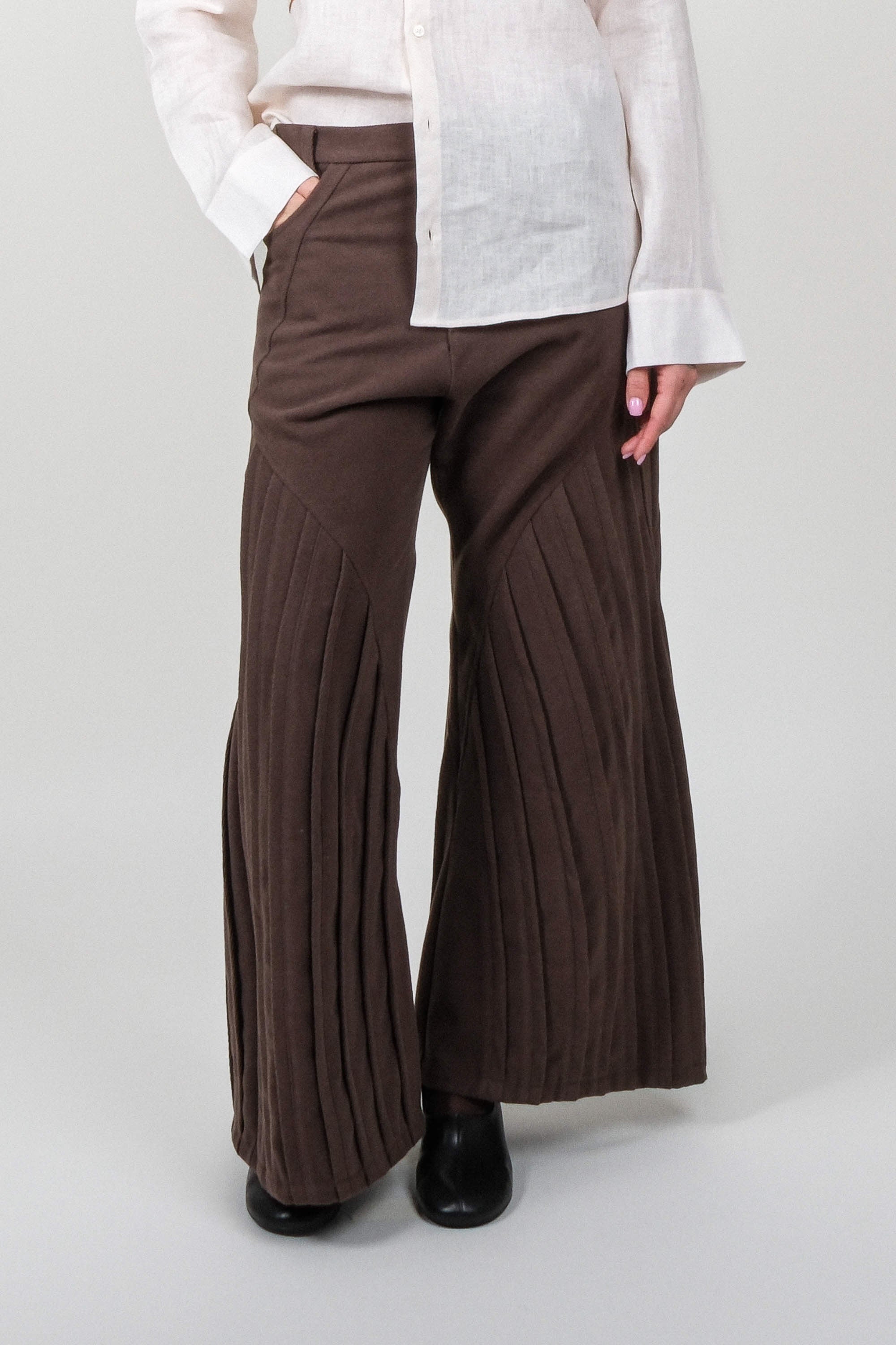 Piping Sculpture Trousers