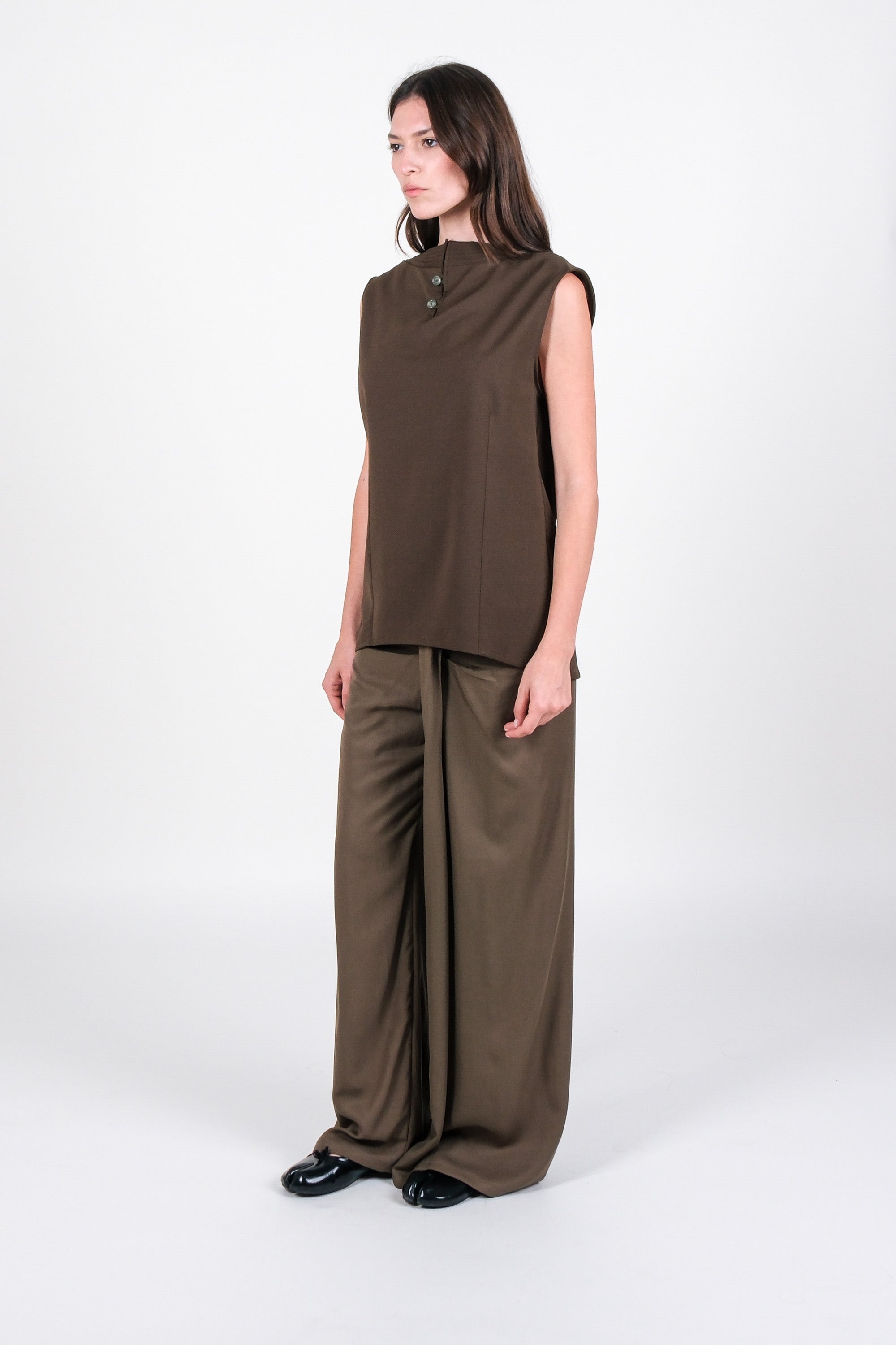 Draped Shoulder Top