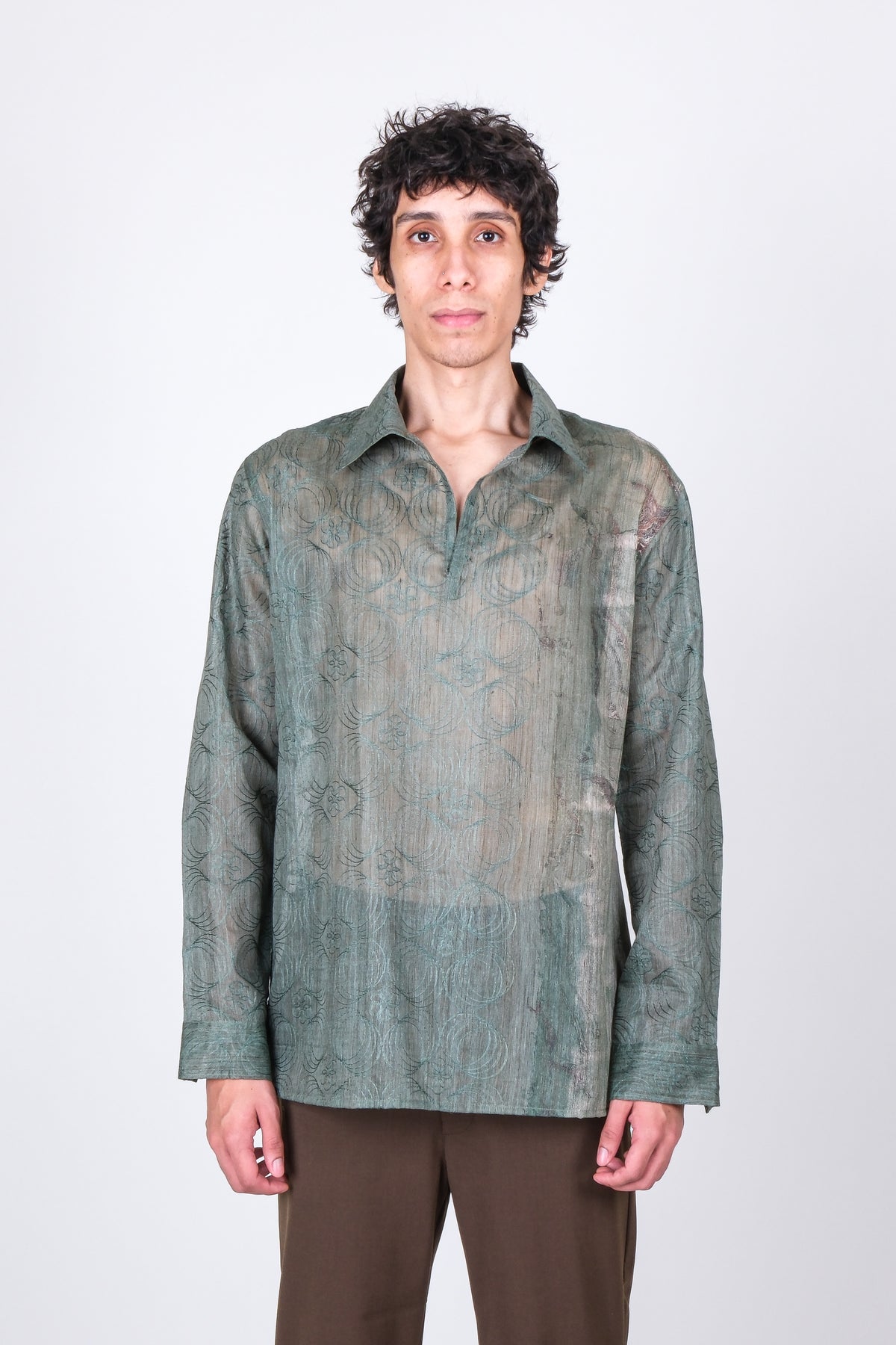 One of One Heirloom Sari Shirt