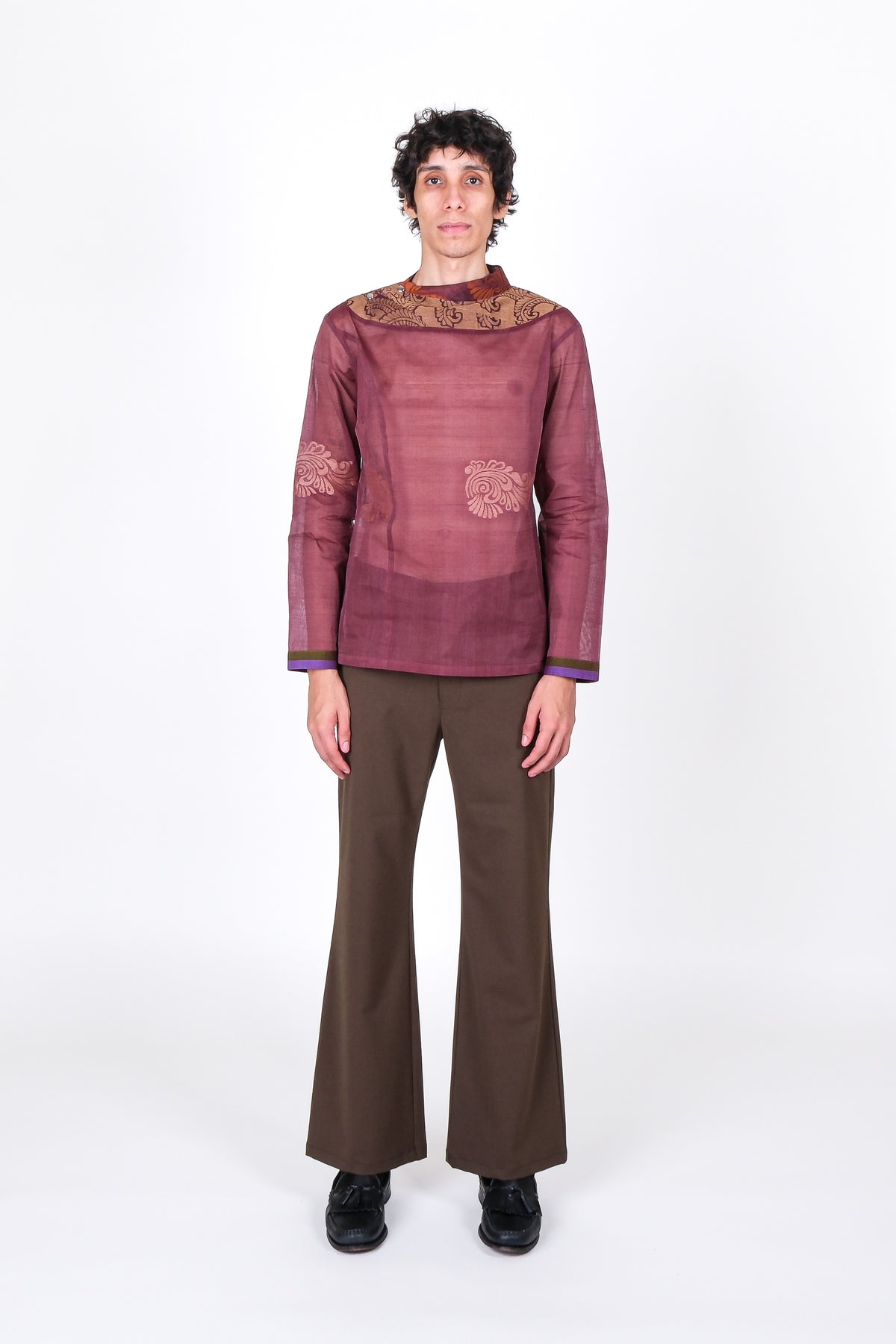 One of One Heirloom Sari Top