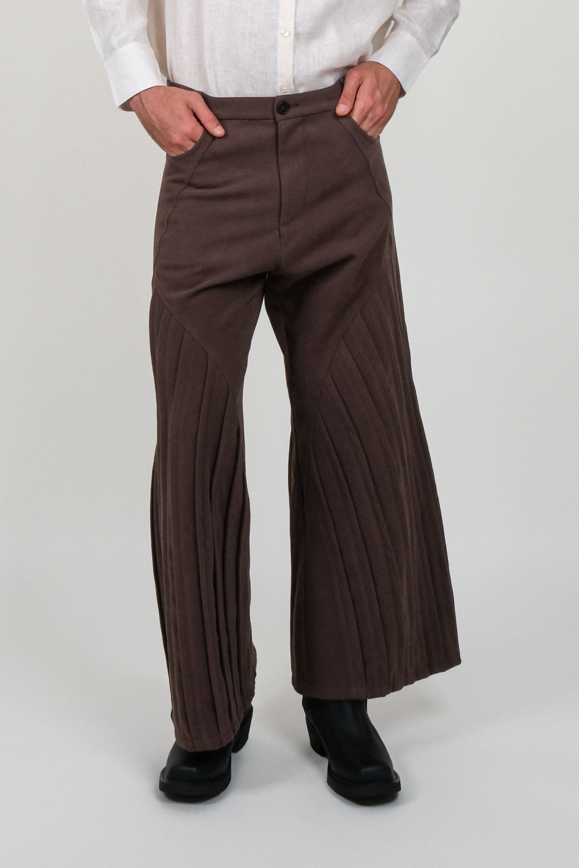 Piping Sculpture Trousers