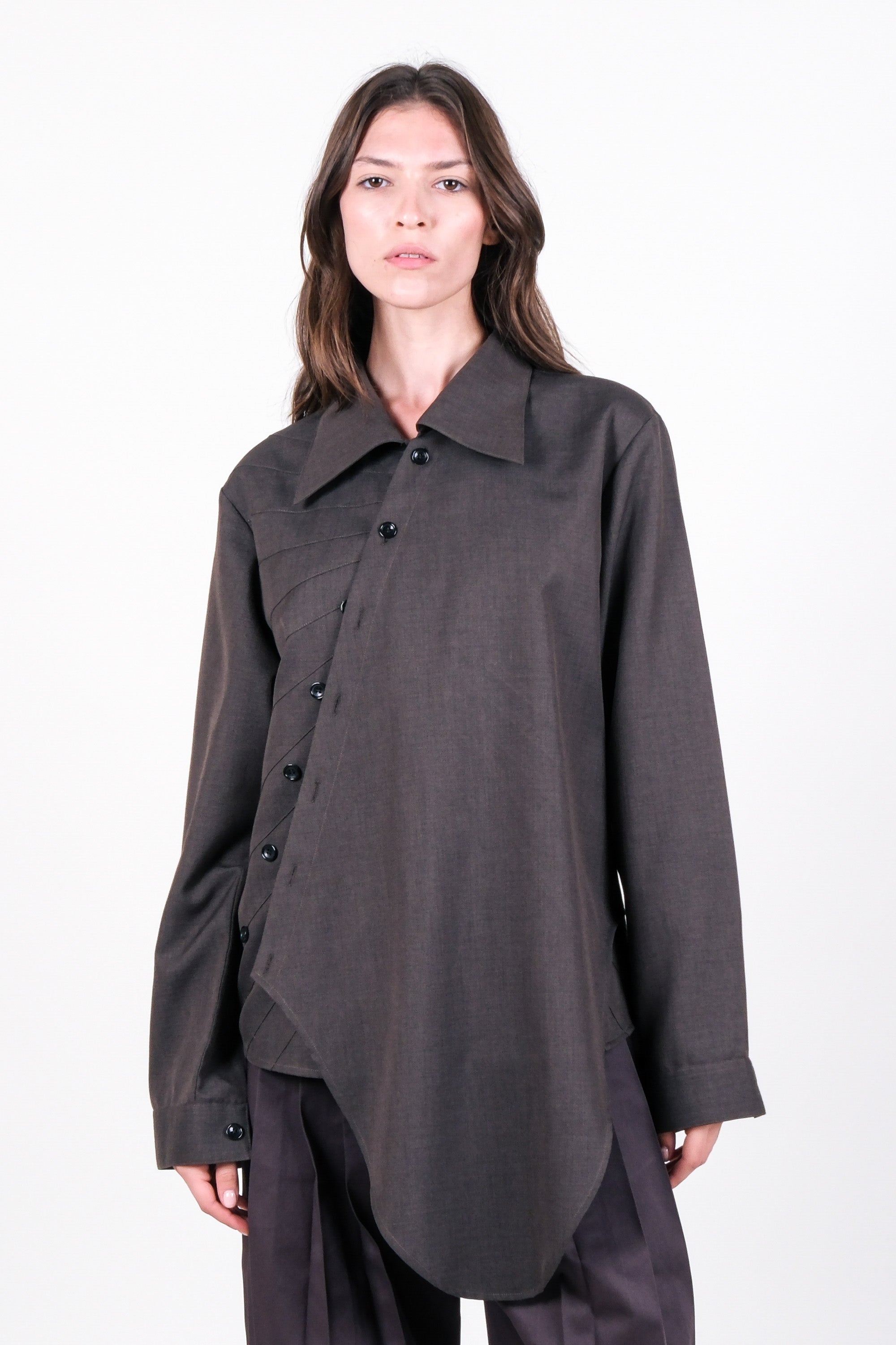 Asymmetric Layered Shirt