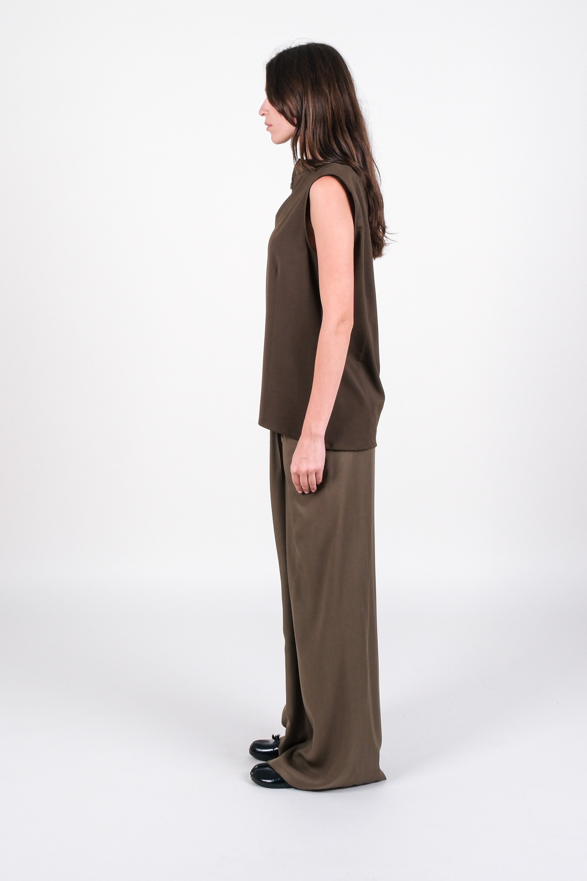 Draped Shoulder Top