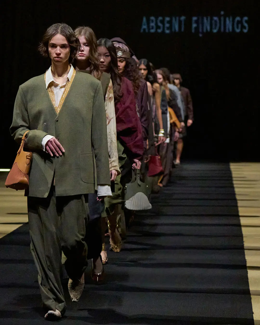 Dubai Fashion Week February, 2026 runway presentation by Absent Findings